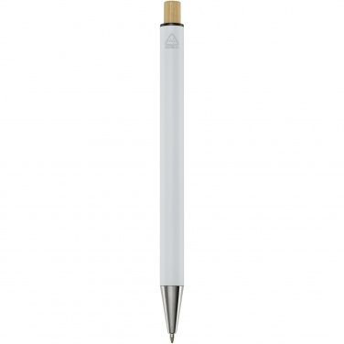 Logo trade corporate gifts picture of: Cyrus recycled aluminium ballpoint pen (blue ink)