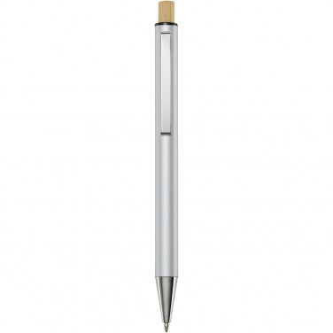 Logo trade corporate gifts image of: Cyrus recycled aluminium ballpoint pen (blue ink)