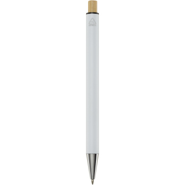 Logotrade business gift image of: Cyrus recycled aluminium ballpoint pen (black ink)