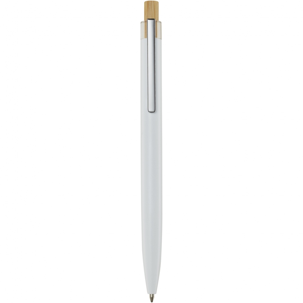 Logo trade business gifts image of: Nooshin recycled aluminium ballpoint pen  (blue ink)