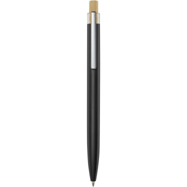 Logo trade corporate gifts picture of: Nooshin recycled aluminium ballpoint pen (black ink)