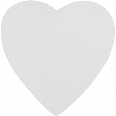 Logotrade promotional merchandise image of: Sticky-Mate® heart-shaped recycled sticky notes