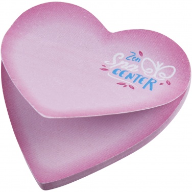 Logotrade advertising product image of: Sticky-Mate® heart-shaped recycled sticky notes