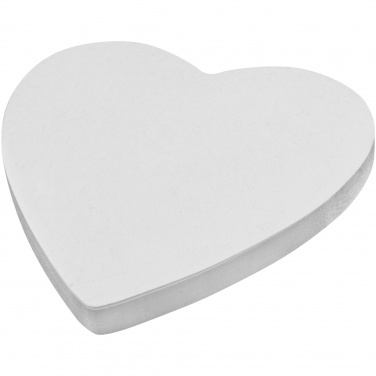 Logo trade promotional merchandise photo of: Sticky-Mate® heart-shaped recycled sticky notes