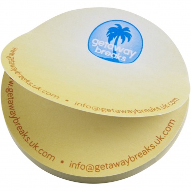 Logo trade promotional giveaways image of: Sticky-Mate® circle-shaped recycled sticky notes