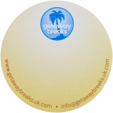 Logo trade promotional merchandise image of: Sticky-Mate® circle-shaped recycled sticky notes