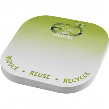 Logo trade advertising products picture of: Sticky-Mate® square-shaped recycled sticky notes with rounded corners