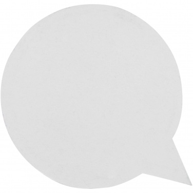 Logo trade promotional gifts image of: Sticky-Mate® speech bubble-shaped recycled sticky notes