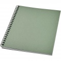 Desk-Mate® A5 colour spiral notebook, Heather green