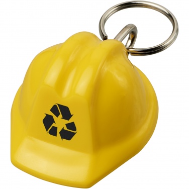 Logotrade promotional item picture of: Kolt hard hat-shaped recycled keychain