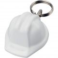 Kolt hard hat-shaped recycled keychain, White