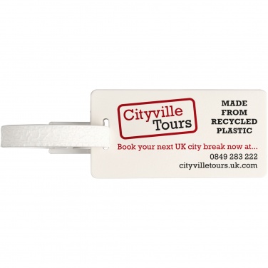 Logo trade promotional giveaways image of: River recycled window luggage tag