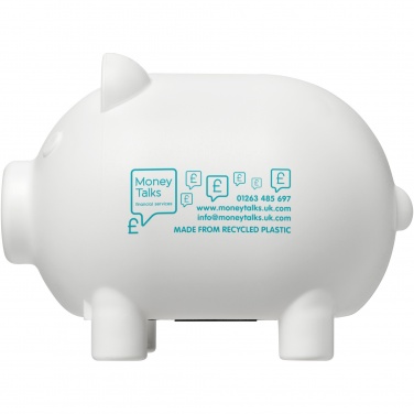 Logotrade promotional merchandise photo of: Oink recycled plastic piggy bank