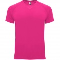 Bahrain short sleeve kids sports t-shirt, Pink Fluor