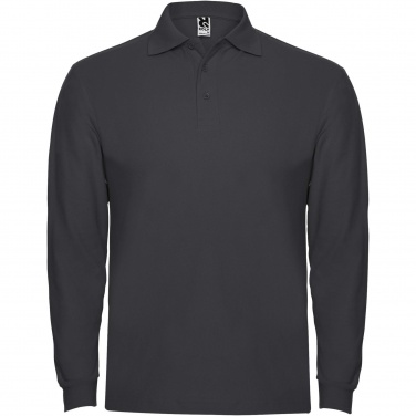 Logo trade business gifts image of: Estrella long sleeve men's polo