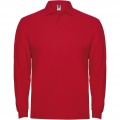 Estrella long sleeve men's polo, Red