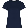 Golden short sleeve women's t-shirt, Navy Blue