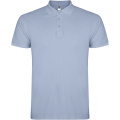 Star short sleeve men's polo, Zen Blue