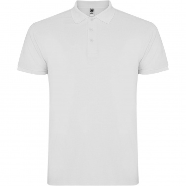 Logo trade promotional giveaways image of: Star short sleeve men's polo