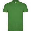 Star short sleeve kids polo, Tropical Green