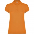 Star short sleeve women's polo, Orange