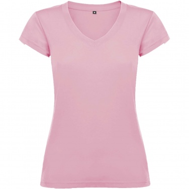 Logo trade promotional item photo of: Victoria short sleeve women's v-neck t-shirt