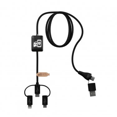 Logo trade promotional giveaway photo of: SCX.design C48 CarPlay 5-in-1 charging cable 