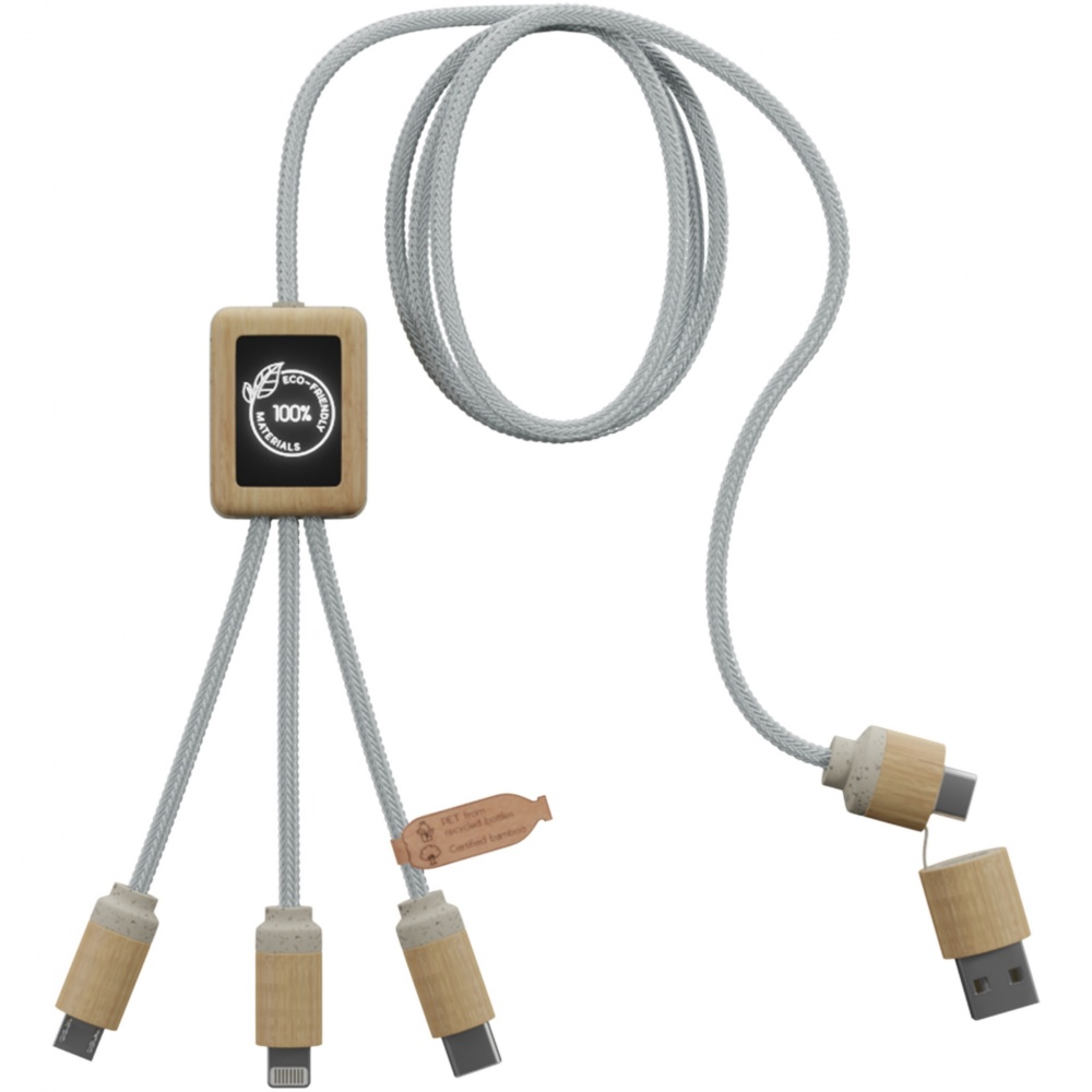 Logo trade advertising product photo of: SCX.design C49 5-in-1 charging cable