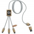 SCX.design C49 5-in-1 charging cable, Light brown