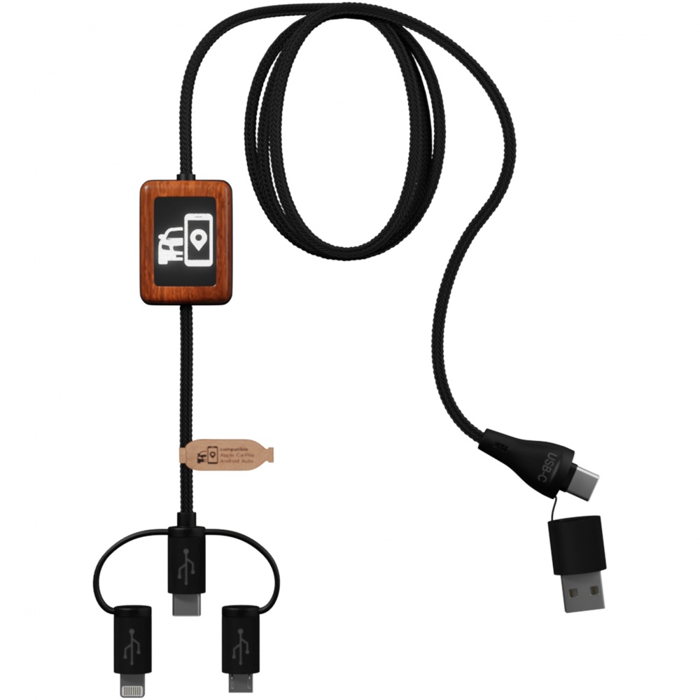 Logotrade promotional merchandise picture of: SCX.design C46 5-in-1 CarPlay cable