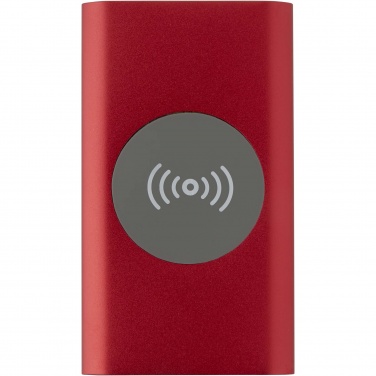 Logotrade corporate gift image of: Juice 4000 mAh Type-C recycled aluminium wireless power bank 