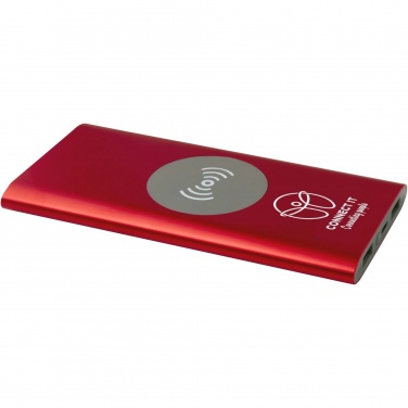 Logo trade promotional gift photo of: Juice 8000 mAh Type-C recycled aluminium wireless power bank