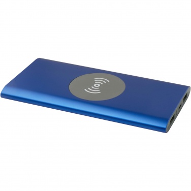 Logo trade corporate gifts picture of: Juice 8000 mAh Type-C recycled aluminium wireless power bank