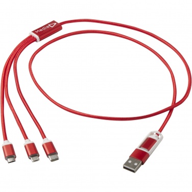 Logotrade advertising products photo of: Versatile 5-1 recycled aluminium charging cable