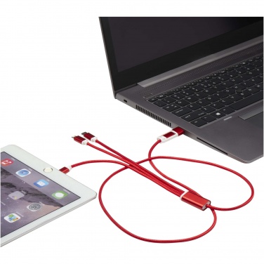 Logotrade promotional products photo of: Versatile 5-1 recycled aluminium charging cable