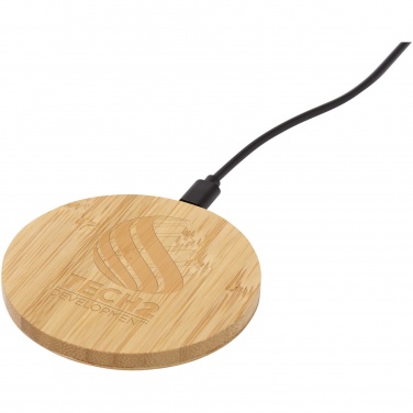 Logotrade advertising product image of: Essence 15W bamboo wireless charging pad