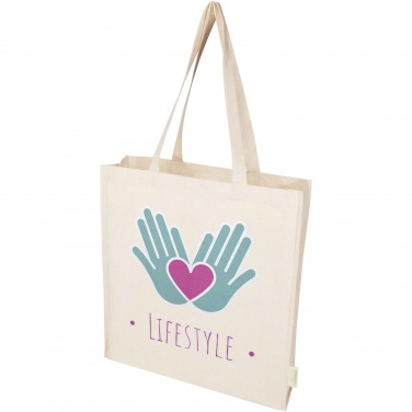 Logo trade business gift photo of: Orissa 180 g/m² organic full gusset tote bag 14L