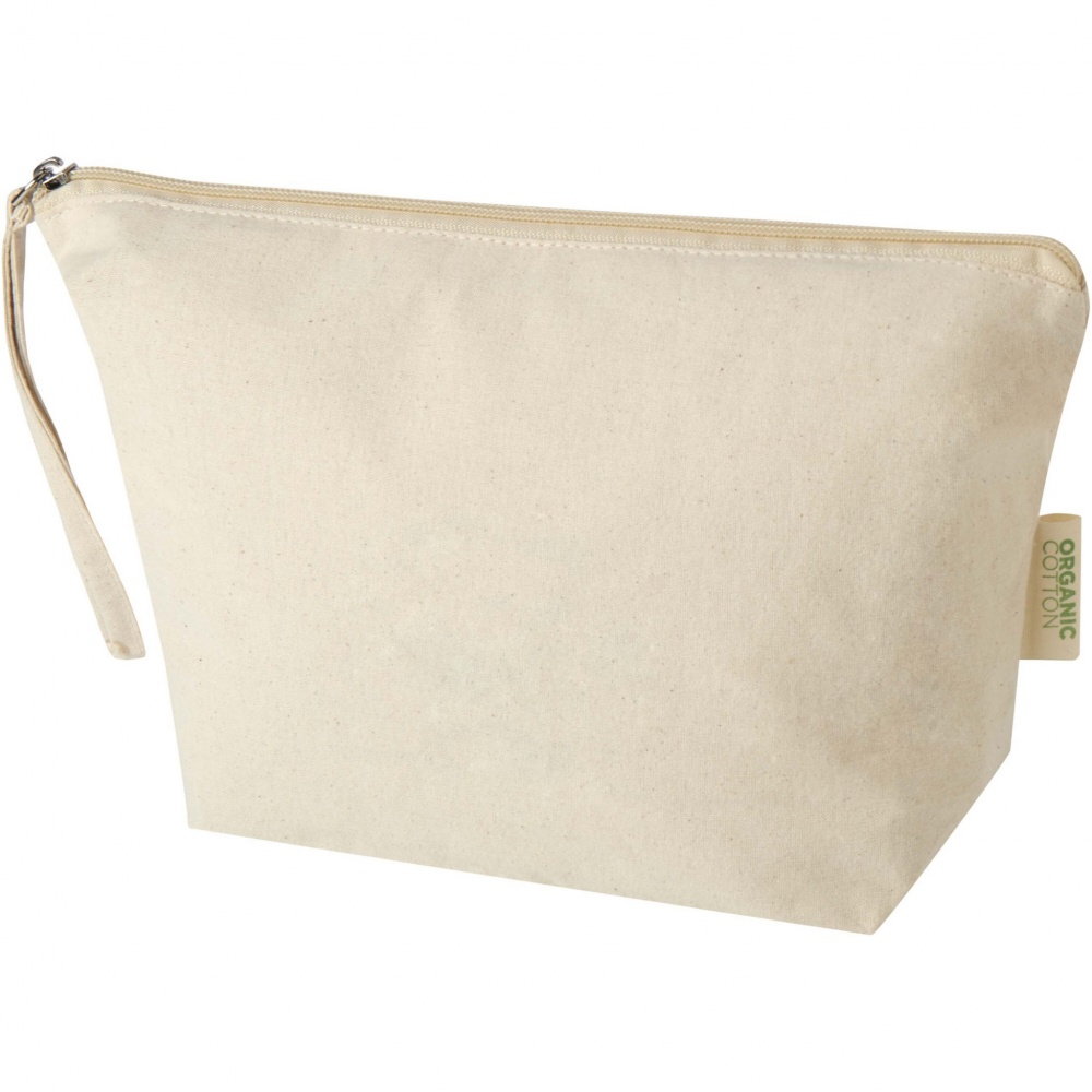 Logotrade promotional gift image of: Orissa 180 g/m² organic large accessory pouch 3L