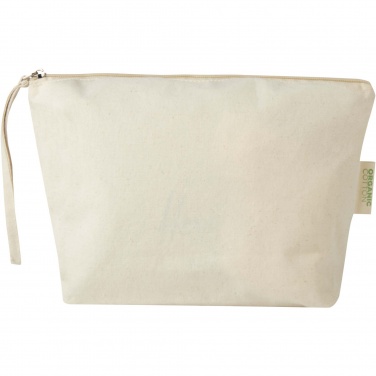 Logo trade promotional gifts image of: Orissa 180 g/m² organic large accessory pouch 3L