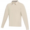 Clyde unisex organic rugby polo sweatshirt, Oatmeal