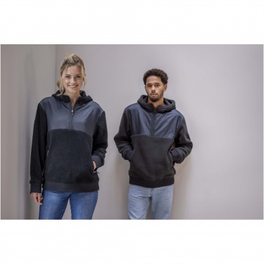 Logo trade promotional giveaway photo of: Evans unisex recycled sherpa fleece