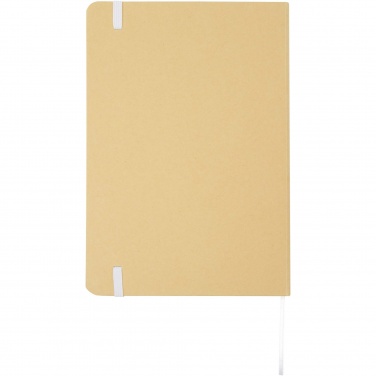 Logo trade advertising products image of: Nelida A5 recycled cardboard hard cover notebook