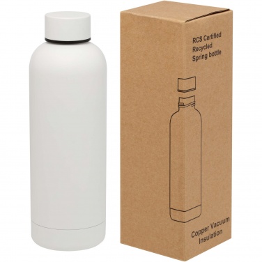 Logotrade promotional item image of: Spring 500 ml RCS certified recycled stainless steel copper vacuum insulated bottle