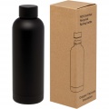 Spring 500 ml RCS certified recycled stainless steel copper vacuum insulated bottle, Solid black