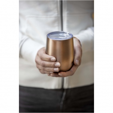 Logo trade promotional giveaways image of: Corzo 350 ml RCS certified recycled stainless steel copper vacuum insulated cup