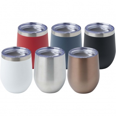 Logo trade promotional products image of: Corzo 350 ml RCS certified recycled stainless steel copper vacuum insulated cup