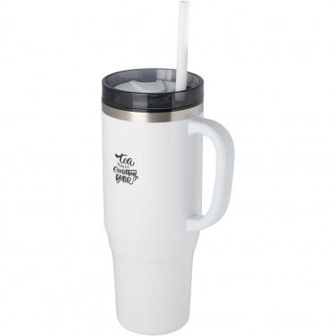 Logo trade promotional products image of: Melbourne 1200 ml RCS certified insulated tumbler with straw