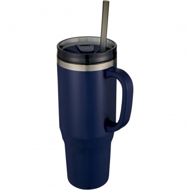 Logo trade advertising products picture of: Melbourne 1200 ml RCS certified insulated tumbler with straw