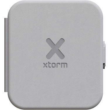 Logo trade promotional giveaways image of: Xtorm XWF21 15W foldable 2-in-1 wireless travel charger