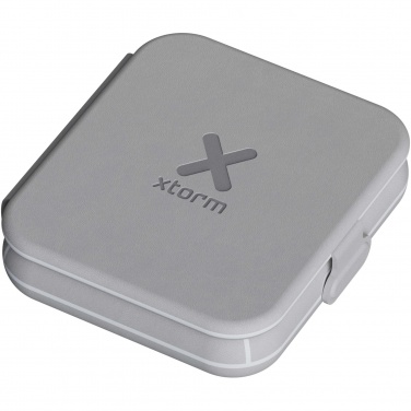 Logotrade advertising products photo of: Xtorm XWF21 15W foldable 2-in-1 wireless travel charger